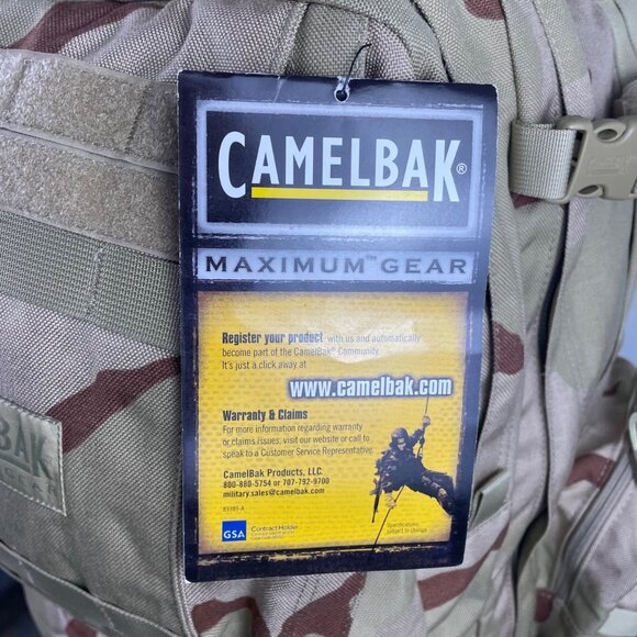 CamelBak Men’s Desert Camo Hydration Reservoir Tactical Maximum Gear Backpack - Picture 5 of 16
